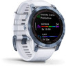 Умные часы Garmin Fenix 7 Sapphire Solar 47 мм (голубой минерал/белый камень)