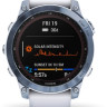 Умные часы Garmin Fenix 7 Sapphire Solar 47 мм (голубой минерал/белый камень)