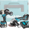 Makita DLX2430TJ (шуруповерт, болгарка, 2 АКБ, кейс)