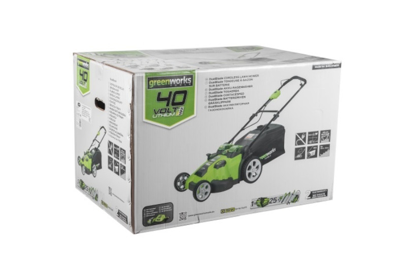 Газонокосилка электрическая Greenworks G40LM49DBK4 (2500207VB)