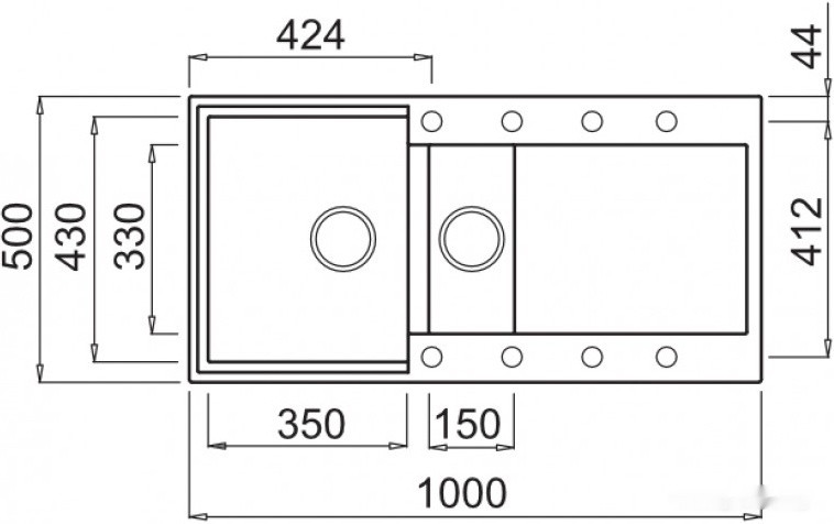 Кухонная мойка Elleci Easy 475 Bianco Antico 62