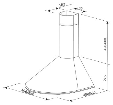 Вытяжка ZorG Technology Viola 750 60 M белая