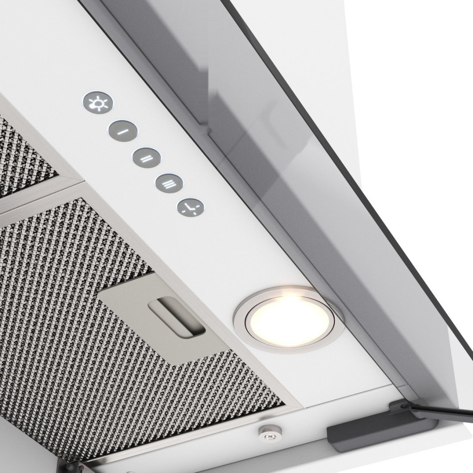 Вытяжка Elikor Sense Glass 60П-1000 229362 (белый/белое стекло)