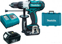 Ударная дрель-шуруповерт Makita DHP451RFE (с 2-мя АКБ, кейс)