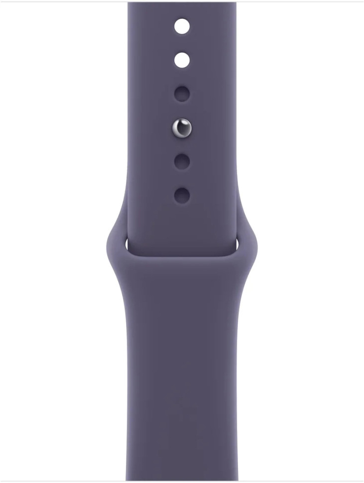 Умные часы Apple Watch Series 11 42 мм (алюминиевый корпус, серебристый/фиолетовый туман, спортивный силиконовый ремешок S/M)