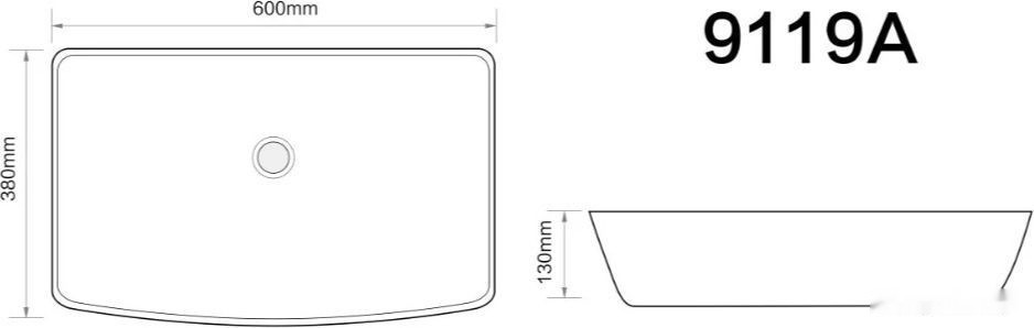 Умывальник Axus 60 9119A