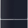 Холодильник с морозильником HARPER RH6966BW (black glass)