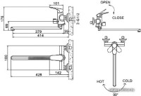Смеситель Bravat Eier F6191238CP-01L