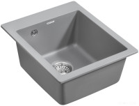 Кухонная мойка Paulmark Leer PM104249-GRM серый металлик