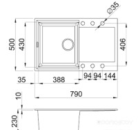 Кухонная мойка Elleci Easy 300 Titanium 73