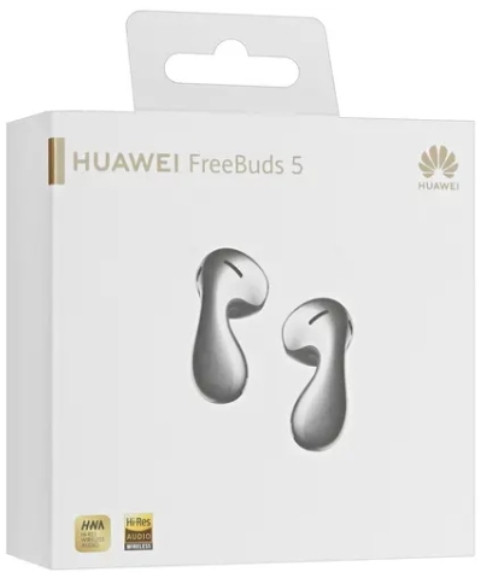 Наушники Huawei FreeBuds 5 (мерцающий серебристый, международная версия)