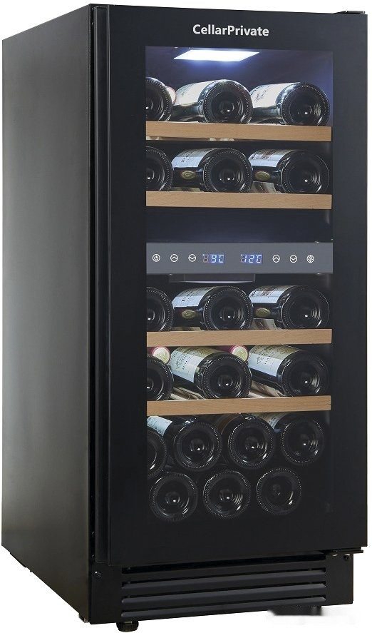 Винный шкаф Cellar Private CP027-2TBH со скрытой ручкой
