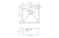 Кухонная мойка Zorg INOX X-5151