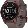 Умные часы Garmin Fenix 7S Sapphire Solar 42 мм (темно-бронзовый титан/сланцевый)