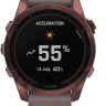 Умные часы Garmin Fenix 7S Sapphire Solar 42 мм (темно-бронзовый титан/сланцевый)