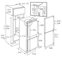 Холодильник с нижней морозильной камерой Teka CI3 320
