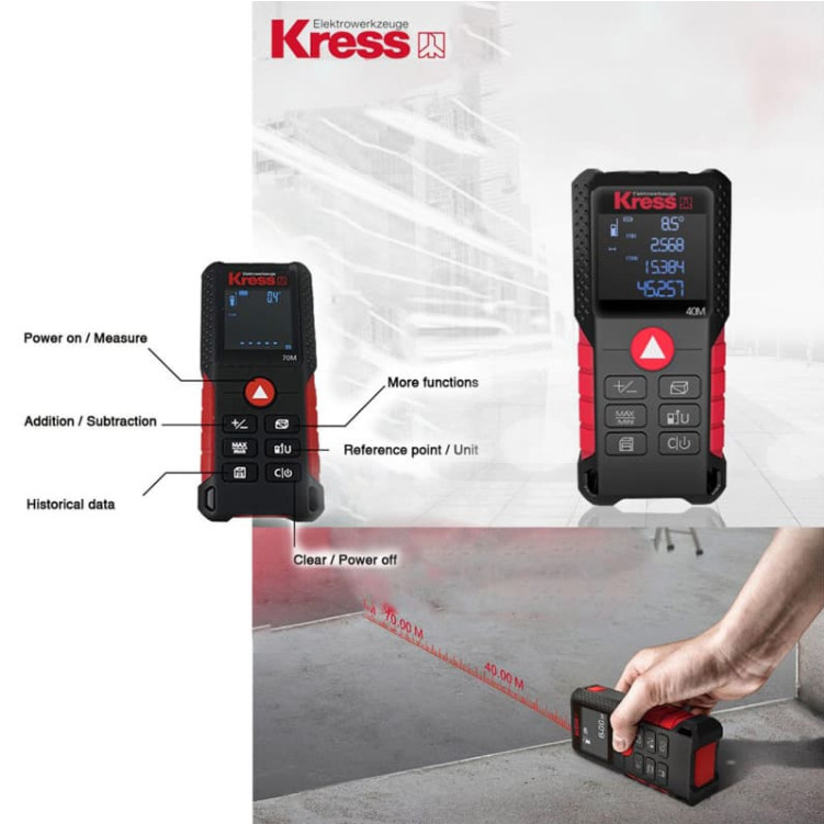 Лазерный дальномер Kress KI201