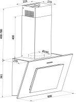 Вытяжка Weissgauff Gamma 60 PB OW
