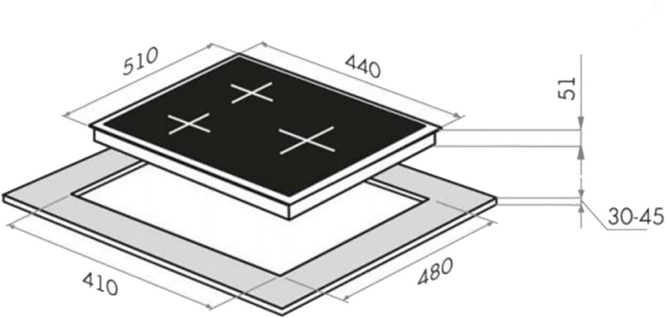 Варочная панель HOMSair HGG431WH