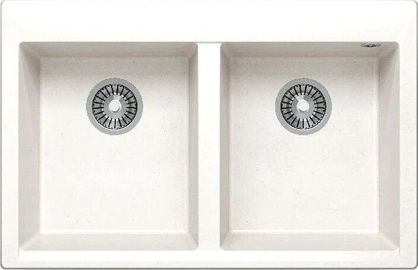 Кухонная мойка Polygran Brig 790 (белый хлопок)