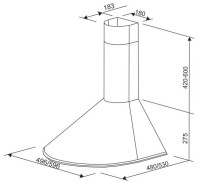 Вытяжка ZorG Technology Viola 750 60 M нержавейка