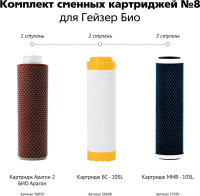 Комплект картриджей Гейзер №8 для Гейзер БИО 321 и 323