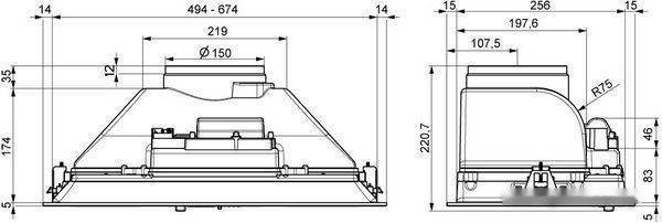 Вытяжка Elikor Pandora 52П-450 229364 (черный)