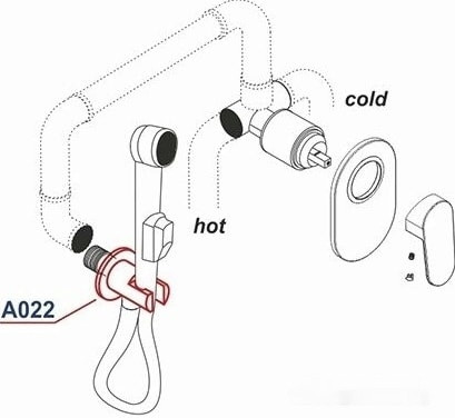 Душевая система Wasserkraft A022