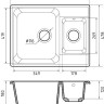 Кухонная мойка GranFest QUARZ Z-09 (темно-серый)