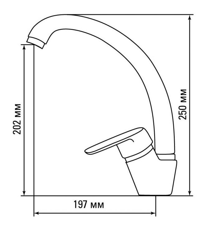 Смеситель Granula GR-4003 (Песочный)