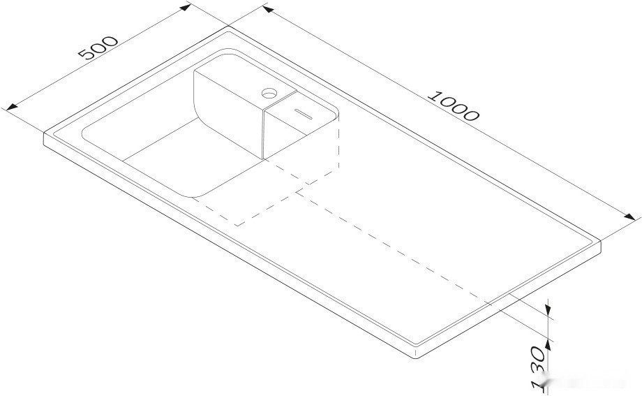 Умывальник Am.Pm X-Joy M85AWPL1001WG