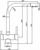 Смеситель Zorg Sanitary ZR 348 YF (сатин)
