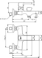 Смеситель Lemark Ursus LM7214BL