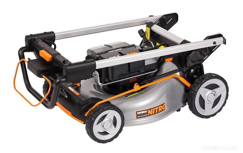 Газонокосилка Worx WG761E (с 4-мя АКБ)