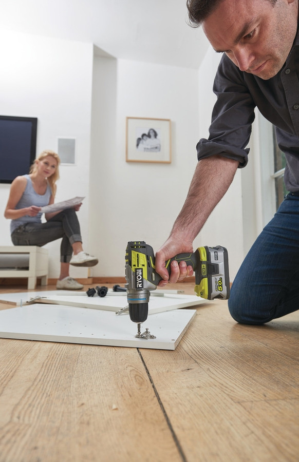 Дрель-шуруповерт Ryobi R18PDBL-0