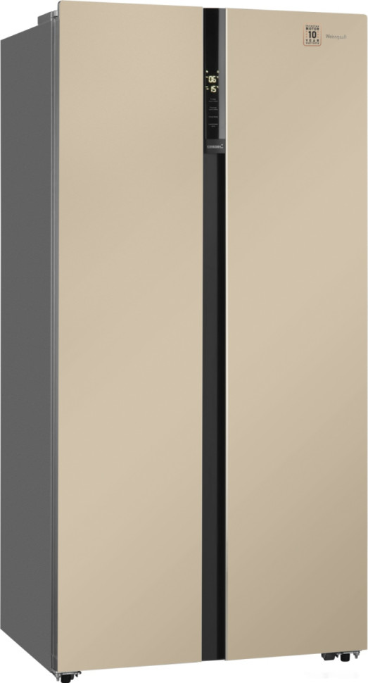 Холодильник side by side Weissgauff WSBS 600 BeG NoFrost Inverter