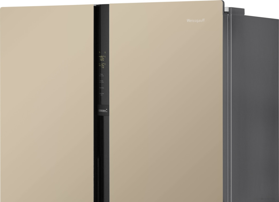 Холодильник side by side Weissgauff WSBS 600 BeG NoFrost Inverter