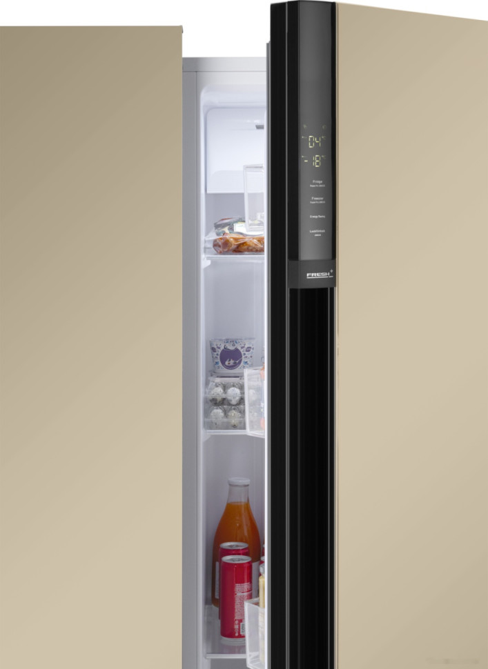 Холодильник side by side Weissgauff WSBS 600 BeG NoFrost Inverter