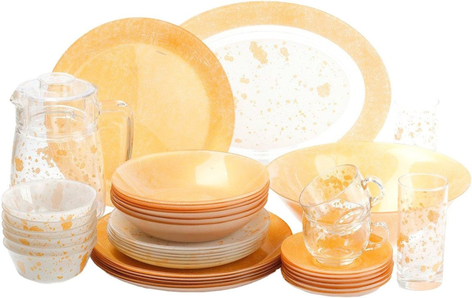 Столовый сервиз Luminarc Simply Mon'd'or Gold&White V3998 (46пр)