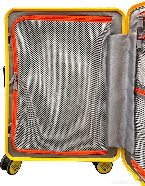 Чемодан DoubleW 005# (S, желтый)