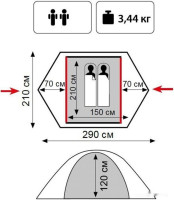 Палатка Tramp Hunter 2 (камуфляж)