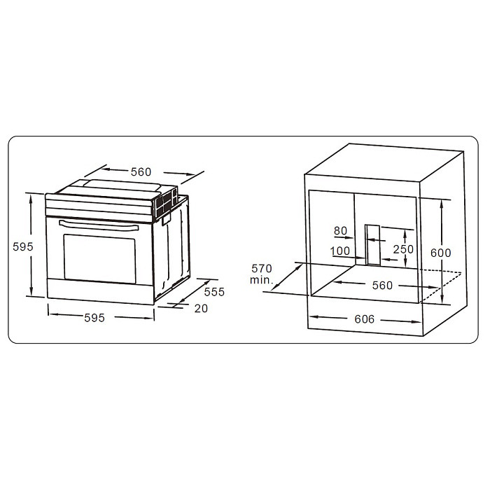 Духовой шкаф Evelux EO 630 PW
