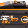 Аккумулятор для инструмента Worx WA3648 (20В/8 Ач)