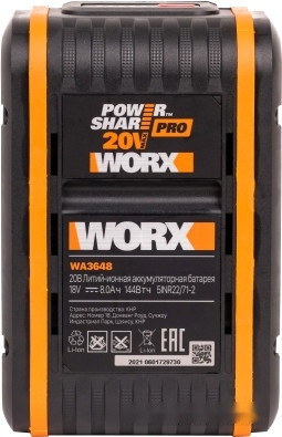 Аккумулятор для инструмента Worx WA3648 (20В/8 Ач)