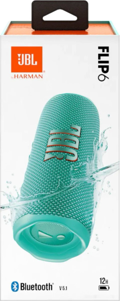 Портативная акустика JBL Flip 6 (бирюзовый)