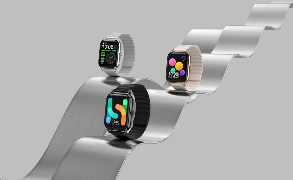 Умные часы Haylou RS4 Plus LS11 (черный, с магнитной застежкой)