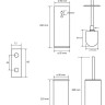 Ершик для унитаза Bemeta Hematit 159313067