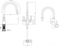 Смеситель Lemark Comfort LM3075C (хром/черный)