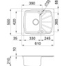 Кухонная мойка Elleci Living 125 Ghisa 70