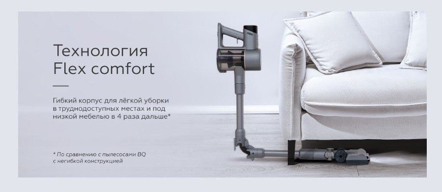 Пылесос BQ VCA1004W (серый)